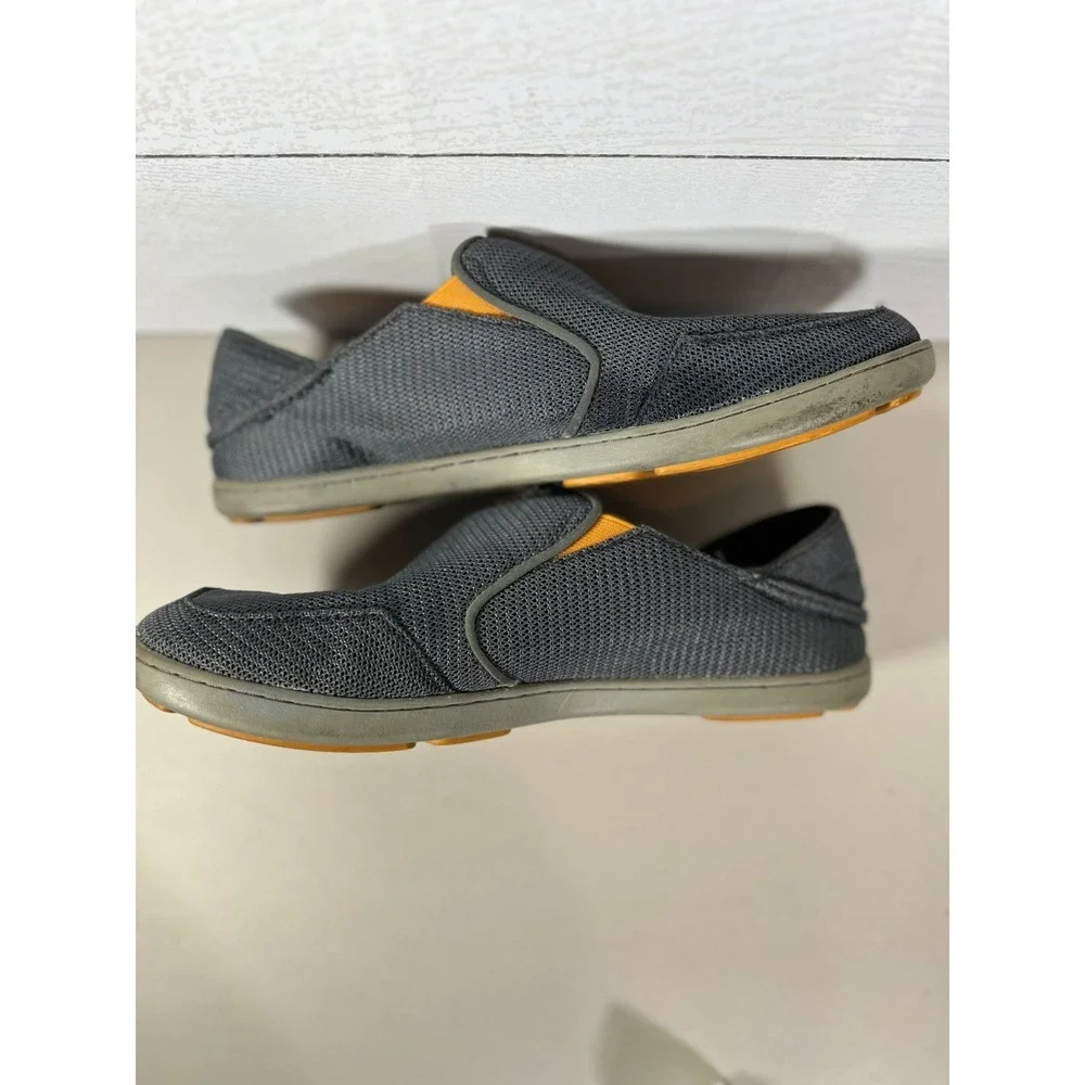 OluKai Nohea Mesh Men's Casual Slip On Shoe Size 9.5 Shoe Dark Shadow Colorway